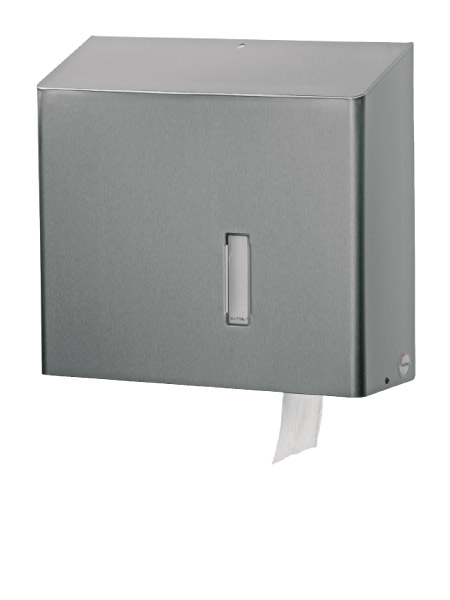 Dispenser til toiletpapir, SanTRAL RHU 31, rustfri stål, Jumbo ruller