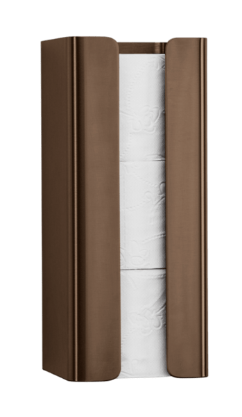 Toiletpapir-holder til 3 stk ekstra ruller - Bronze - Proox One Bronze