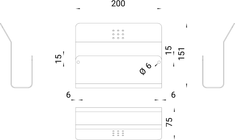 Tablet og laptop-holder - Væghængt - Proox Messing