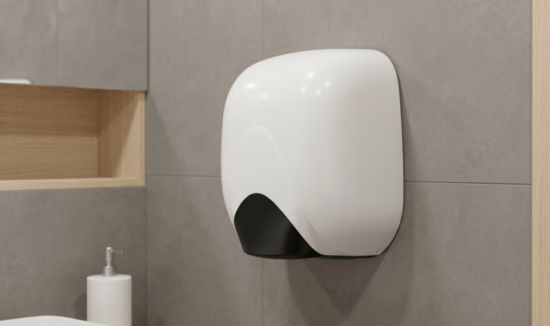 EcoFlow Håndtørrer, hvid  ABS-plast kabinet