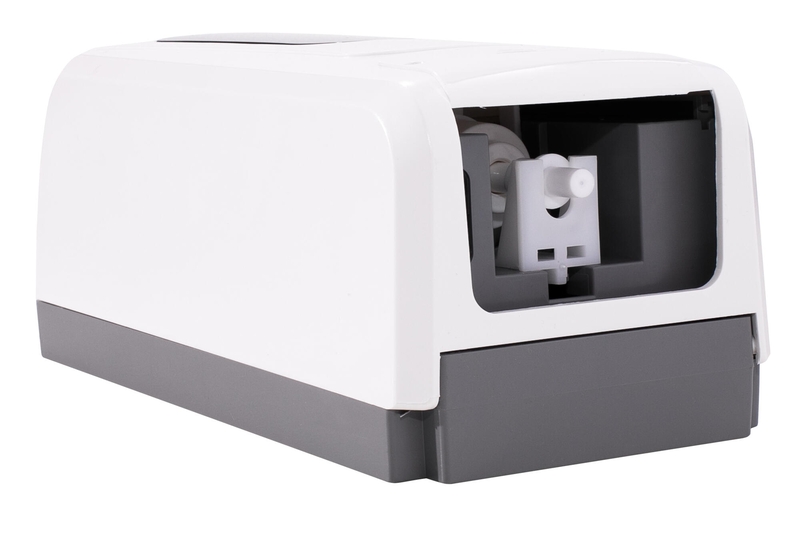 Automatisk berøringsfri desinfektionsdispenser - Spraypumpe - Hvid plast - Med sensor - 1l MED.