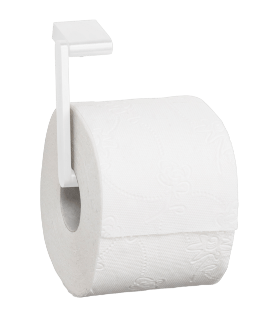 Toiletrulle-holder, enkelt rulle, hvid stål, Proox Snowfall - SF-380