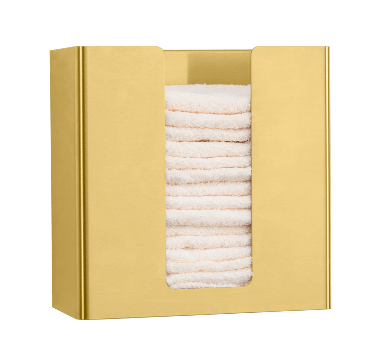 Håndklædedispenser - holder til vaskeklude, Messing- Proox