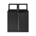 Affaldsbeholder - Bica Model 953 Affaldssortering 2x95 liter Åbne indkast