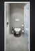 Toiletbørste-holder inkl. toiletbørste, rustfri stål, Proox ONE Pure