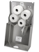 Multi-rulle dispenser til toiletpapir - SanTRAL MRU, Rustfri stål