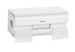 Toiletpapir- og reserverulle-holder til 3 ruller -Hvid -Proox SnowFall-Rektangulær