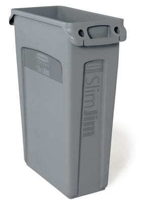 Slim Jim affaldsbeholder, grå, 87 liter